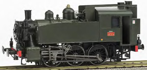REE Modeles MB-105 - Steam Locomotive Class 030 TU 74 Annemase FUEL Green - ANALOG DC